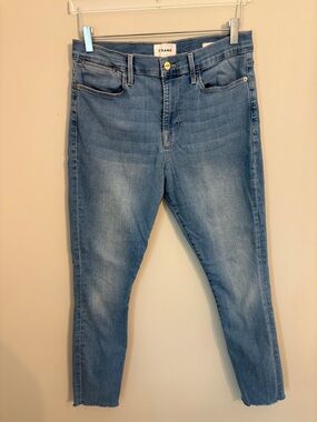 Frame Denim Women's Light Blue Skinny Jeans Size 32